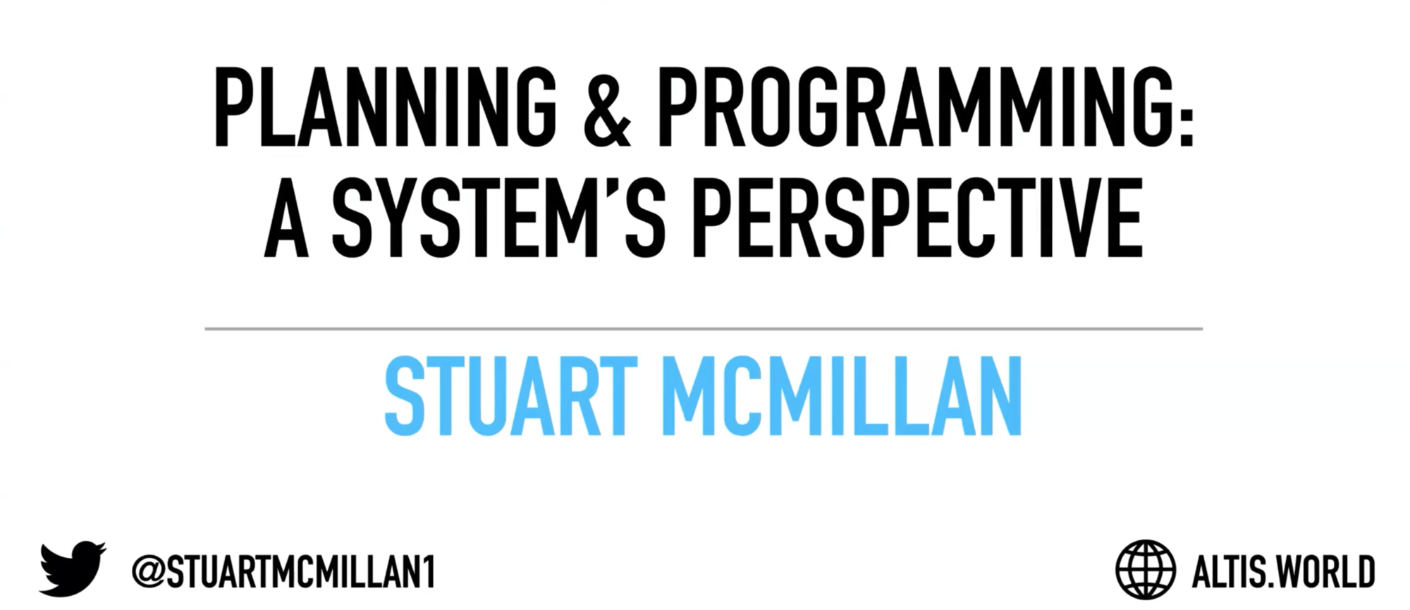 Stuart McMillan: Programming - A Systems Perspective