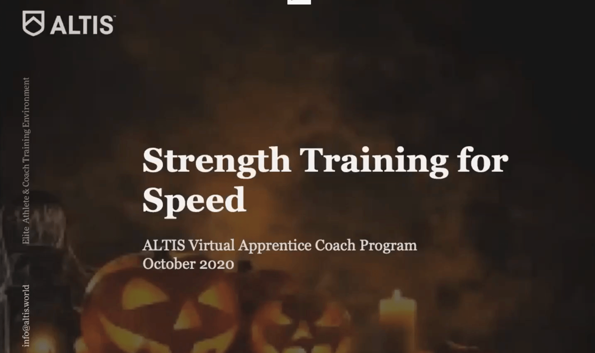 Jason Hettler - Strength Training for Speed