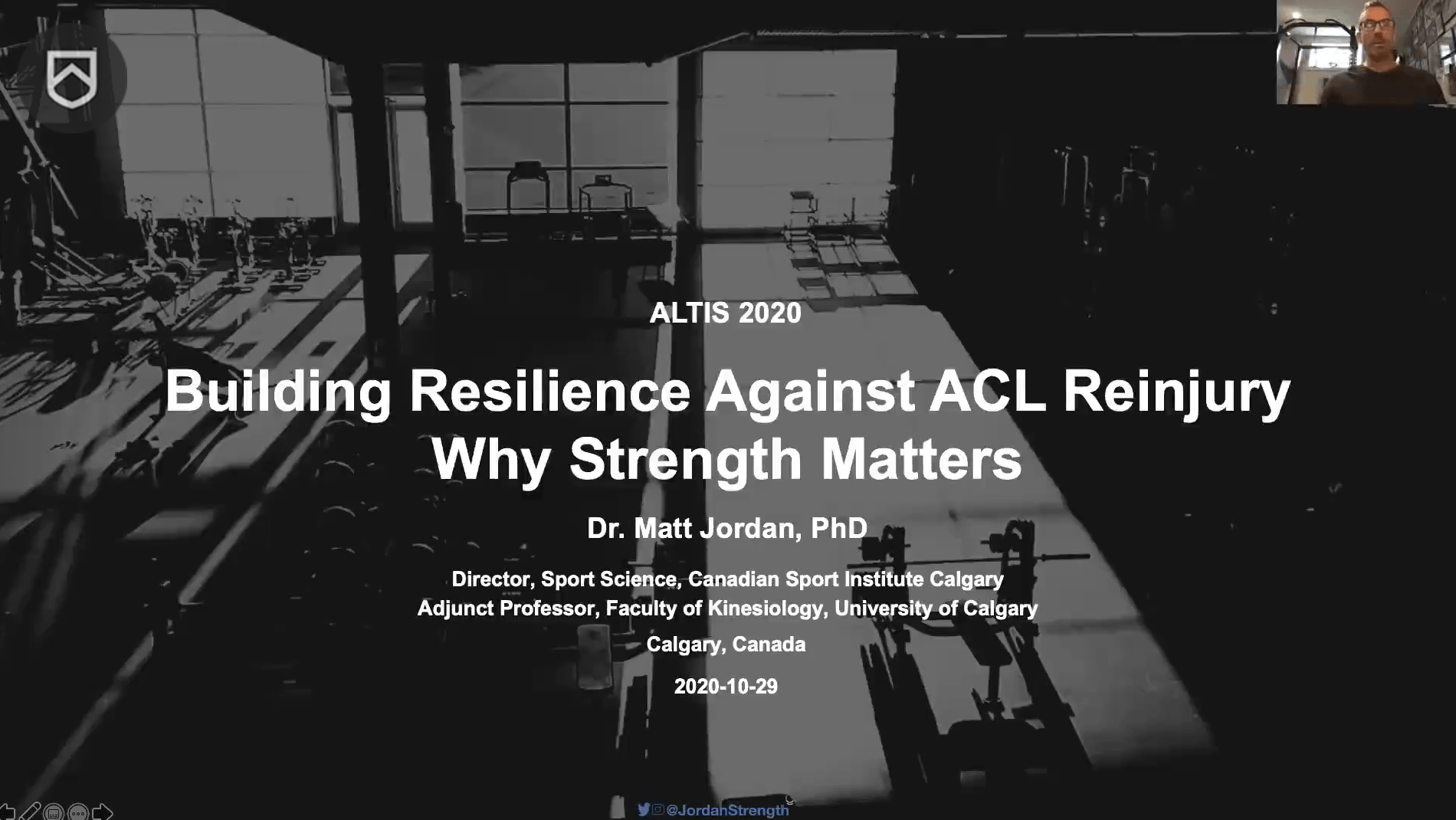 Dr Matt Jordan - Performance Transitioning after ACL Injury: Why Strength Matters