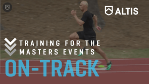 What's the difference between being a younger athlete, and training for the Masters Events?