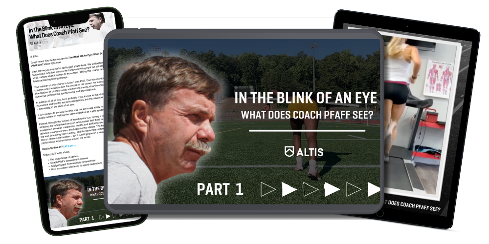 ALTIS BLINK Coaching Eye Course Dan Pfaff Movement Analysis
