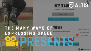 Dr. Sophia Nimphius - The Many Ways of Expressing Speed