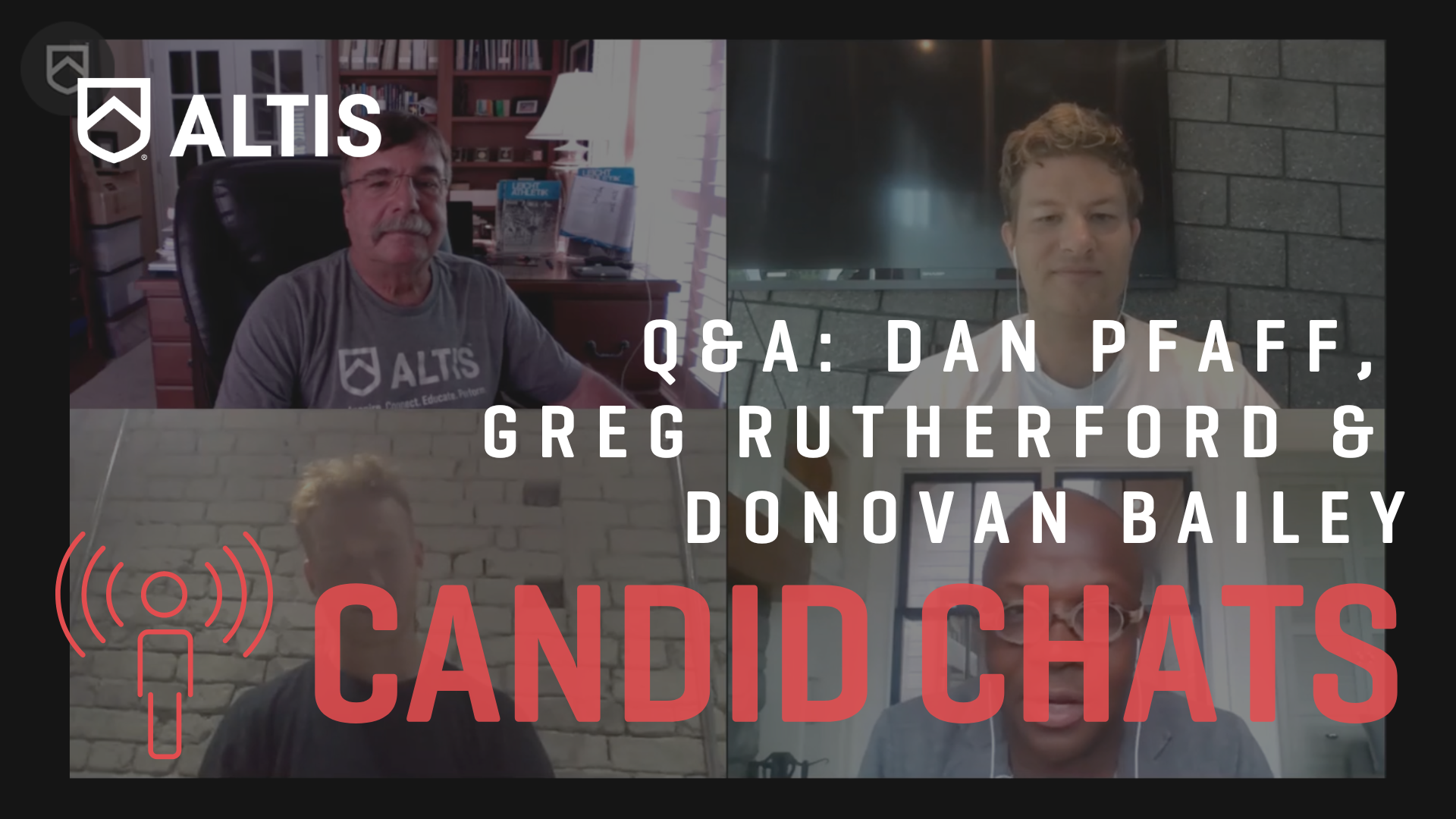 Q&A with Dan Pfaff, Greg Rutherford & Donovan Bailey