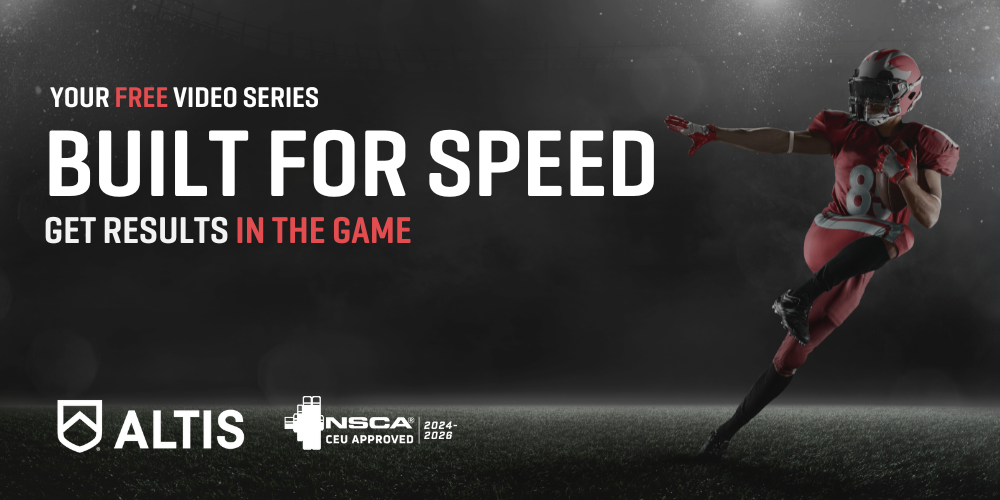 Gamespeed ALTIS Built for Speed Video Series. Get athletes faster in the game.