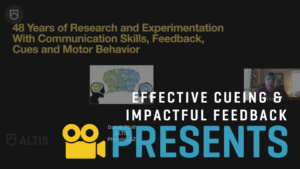 Effective Cueing & Impactful feedback