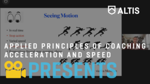 Applied Principles of Coaching Acceleration and Speed