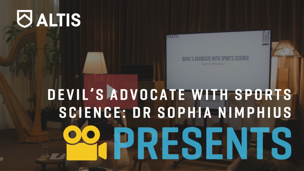 Dr Sophia Nimphius - Playing Devil's Advocate in Sports Science.