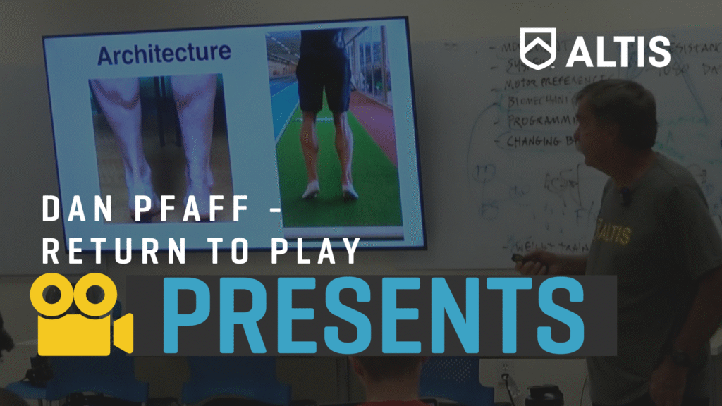 Dan Pfaff Return To Play