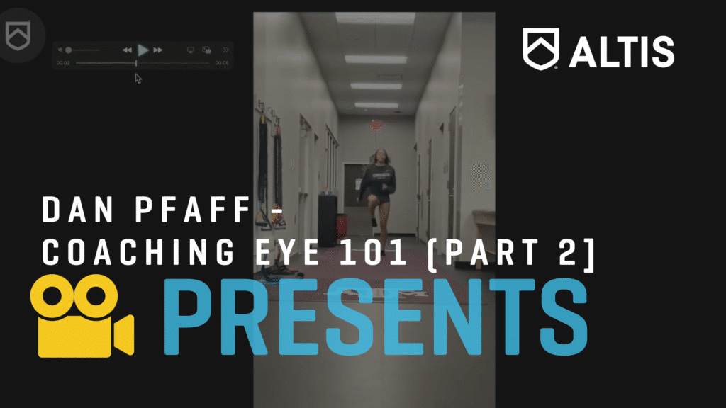 Coaching Eye 101 Decoding What you see with Dan Pfaff