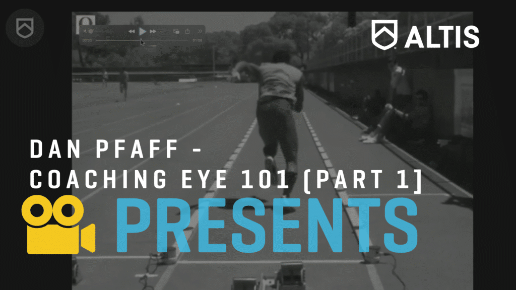 Coaching Eye 101 with Dan Pfaff