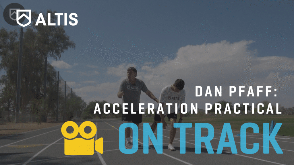 Dan Pfaff Acceleration Practical