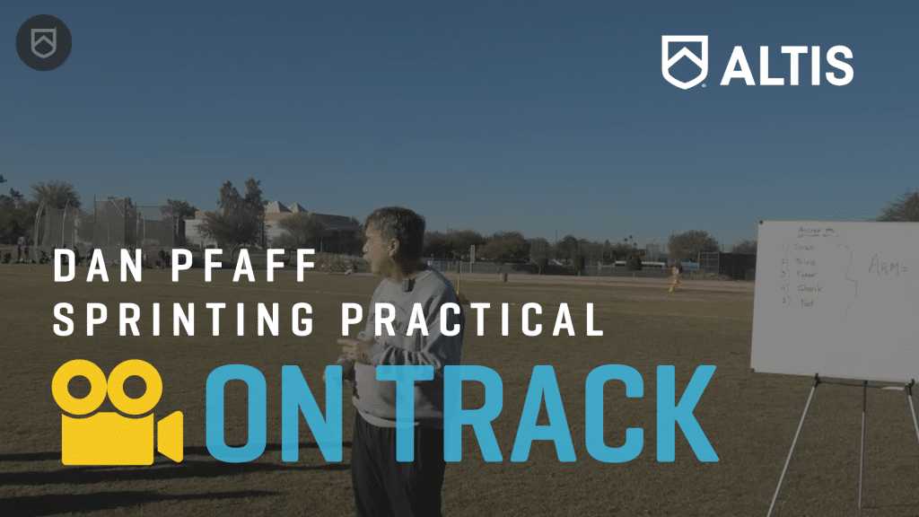Dan Pfaff Upright Sprinting Practical, ALTIS Connect