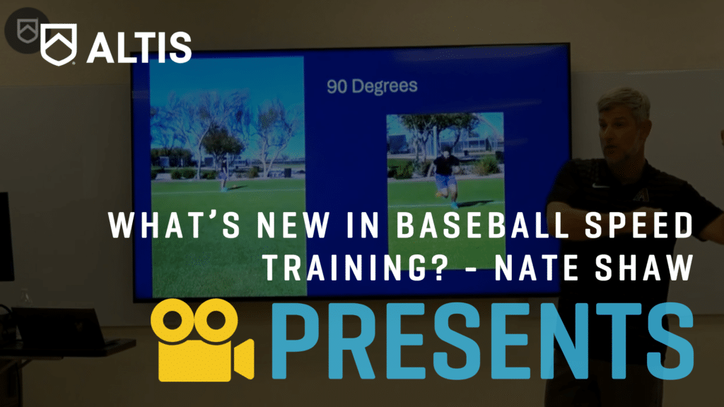 What's new in baseball speed training - nate shaw