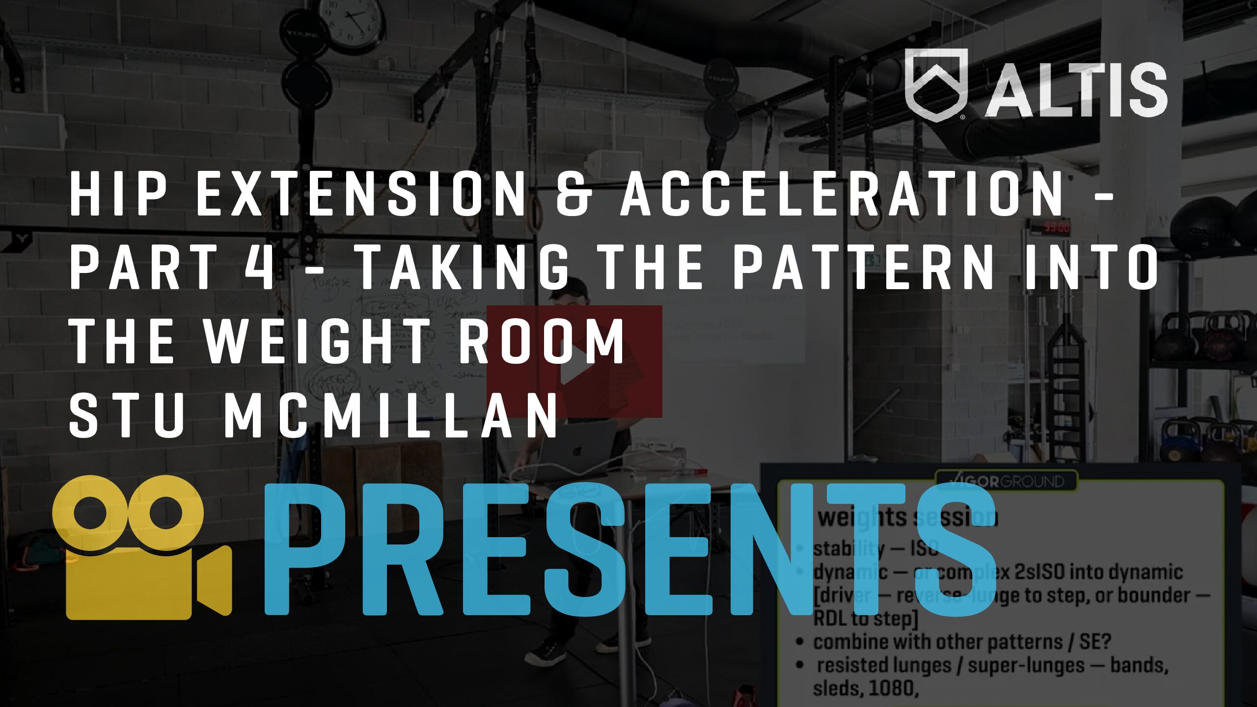 Hip Extension & Acceleration — Part 4: Taking the Pattern into the Weight Room with Stu McMillan